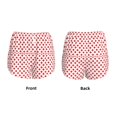 thumbnail image 3 of Balery Red Cross Pantalones cortos deportivos para mujer con forro y dos bolsillos, elásticos, para entrenamiento, gimnasio, yoga-Small, 3 of 7