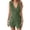Green, variant on Women's Summer 2 Piece Outfits Sleeveless Matching Sets Button Down V Neck Vest Waistcoat and Pockets Shorts