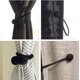 thumbnail image 2 of Clip de correa de cortina negra, clip de correa tejida decorativa para cortina, estilo europeo, 1 par, 2 of 5