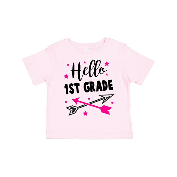 Inktastic Hello 1st Grade with Arrows and Stars Girls Toddler T-Shirt