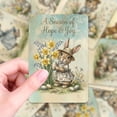 thumbnail image 6 of HIELLFQ 18 Pcs Easter Cards, Vintage Bunny Easter Postcards Antique Retro Greeting Cards Set for Friends Family Party Supplies, 6 of 8