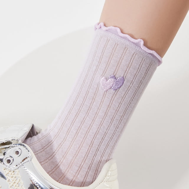 Ohufall Chaussettes Fines Respirantes pour Femmes