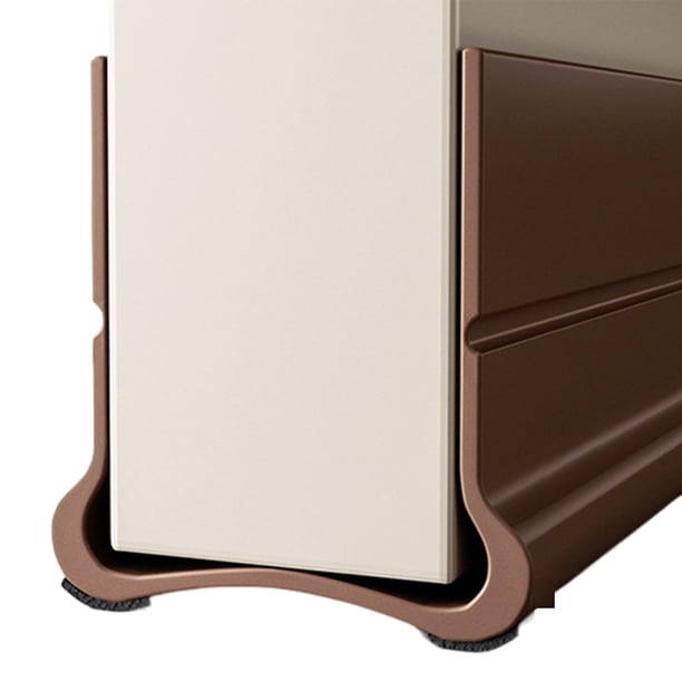 Bearachild Burlete de cepillo para puerta insonorizante para dormitorio, tira de sellado inferior para puerta, resistente al viento Decoración del hogar marrón