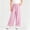 #284-Pink, variant on Kids Casual Wide Leg Pants Elastic Waist with Rivet Detail and Side Pockets for Girls Daily Wear Black 4 Years Gifts for Father