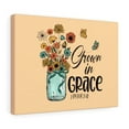 thumbnail image 1 of Scripture Walls Grown In Grace 2 Peter 3:18 Bible Verse Canvas Christian Wall Art Ready to Hang Unframed, 1 of 7