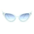 thumbnail image 2 of Snake Serpent Jewel Frame Plastic Cat Eye Diva Sunglasses All Blue, 2 of 4