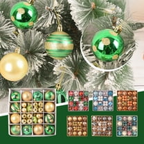 JLFNYA 42 Pcs Christmas Balls Ornaments for Xmas Tree, Christmas Tree Decorations, Shatterproof Tree Hanging Balls Set, Holiday Party Wedding Home Decorations