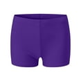 thumbnail image 3 of TOWED22 Women's High Waisted Swim Shorts Board Shorts Swimsuit with Pockets(Purple,L), 3 of 5
