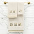 thumbnail image 4 of Authentic Hotel and Spa  Turkish Cotton Belinda 2PC Fingertip Towel Set Silver, 4 of 5