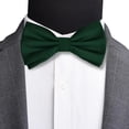 thumbnail image 2 of LAICAIW Mens Solid Color Double Fold Pre-tied Bow Tie and Pocket Square Set, 2 of 7