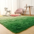thumbnail image 2 of Lochas Gradient Fluffy Shag Area Rug Fuzzy Tie Dye Colorful Bedside Carpet Plush Rugs for Baby Nursery Bedroom Living Room Home Decor,4'x6',Yellow/Green, 2 of 8