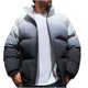 thumbnail image 2 of Puntoco Chaqueta De Manga Larga Para Exteriores Con Cremallera Y Bolsillo Grueso Con Degradado A La Moda Para Hombre, 2 of 7