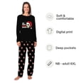thumbnail image 2 of Funny Soccer Santa Matching Christmas Pajamas Family And Dog, Top And Bottoms With Pockets, Extended Sizes, 2 of 7