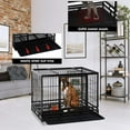 Bestpet Large Dog Playpen with Plastic Tray Double Doors & Locks Design