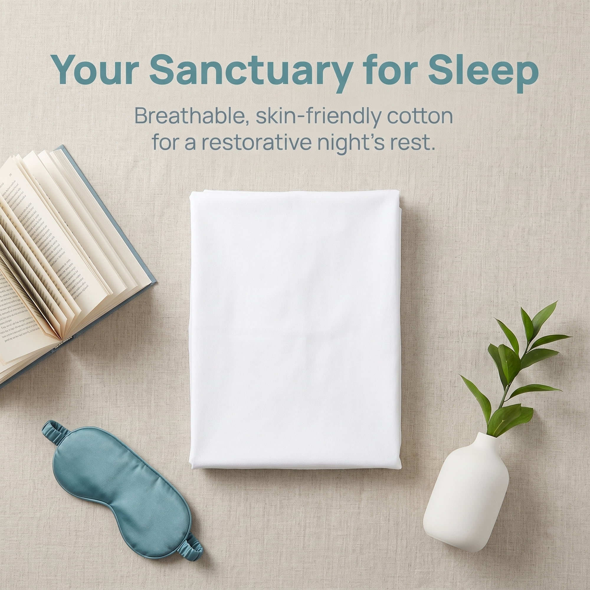 Unique Bargains Standard-size Zippered Pillow Protector Waterproof Polyester White