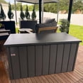 thumbnail image 2 of PURPLE LEAF Outdoor Deck Box 150 Gallon Waterproof Lockable Storage Box Container with Lid Deck Organization for Patio Cushions Side Table Pool Accessories Garden Tools, Gray, 2 of 8