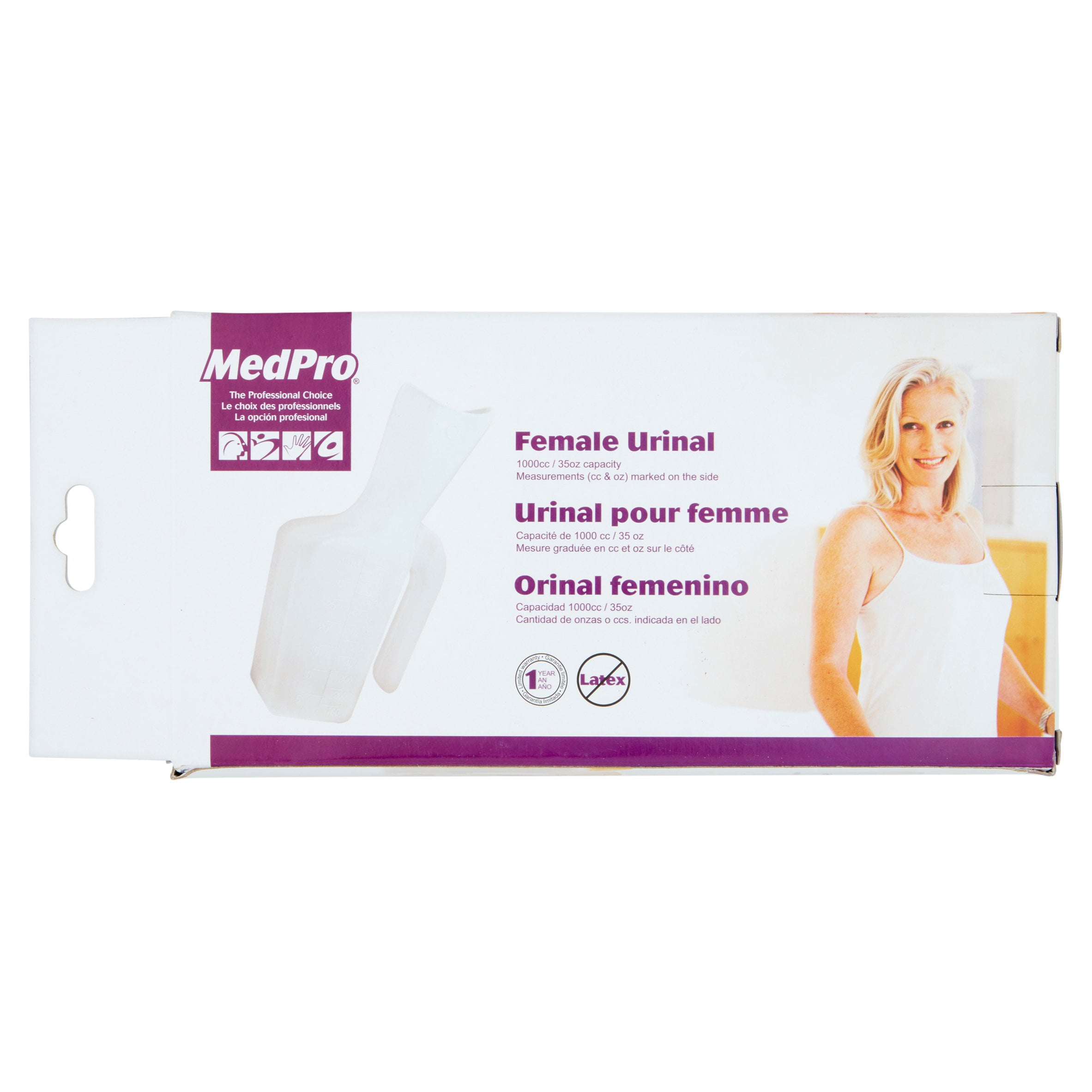 MedPro Female Urinal - Walmart Business Supplies