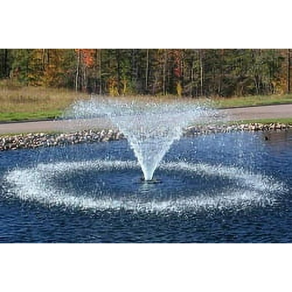 Kasco VFX Series Aerating Pond Fountain  3/4 Horse Power 120V, Single Phase with 50 ft Electric Power Cord | Pond Aerator Pump for Ponds & Lakes | Efficient Pond Aeration Systems Black