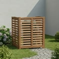 thumbnail image 6 of 3-Panel Outdoor Air Conditioner Fence Screen, Outside Wood Privacy Fence, 32" W x 38" H, 6 of 12