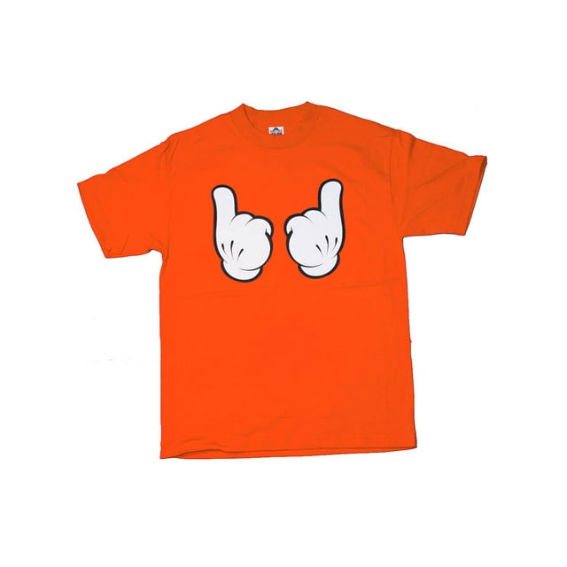 Ce Garçon Juste Ici T-shirt Graphique Orange, Grand