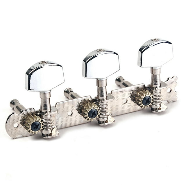 MasteelfCA 3L+3R 6 String Acoustic Guitar Tuning Key Pegs (L&R) with Metal Square Button A-47