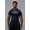 Black and Blue, variant on YA New Men's Tight T-shirt Jogger Sports and Fitness Running Training Quick-Drying T-Shirt