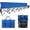 Blue, variant on Portable Folding Bench, Foldable Sideline Bench for Team, 8 Seats Outdoor Camping Chair with Carry Bag & Backrest, Team Sideline Bench for Football,Soccer, Fishing. Blue