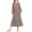 Coffee, variant on UQJfacai Girls Ruffle Maxi Dress Striped Long Sleeve Crewneck Casual Flowy Tiered Dress with Pockets Party Holiday Outfits 4-15 Years