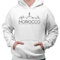 thumbnail image 2 of Skyline Morocco Hoodie Sweatshirt Unisex Large White, 2 of 5