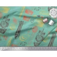 thumbnail image 3 of Soimoi Georgette Viscose Fabric Vegetables,Jar & Cups Decor Fabric Printed Yard 42 Inch Wide, 3 of 3