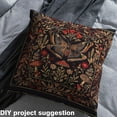 thumbnail image 2 of Castle Fairy Floral Moth Fabric by the Yard 1 Yard,Flower Mushroom Home Decor Fabric by the Yard,Gothic Style Room Decor Fabric by the Yard,Ultra Soft Home Decor, 2 of 6