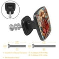 thumbnail image 3 of 4 Pcs Cabinet Handle Drawer Pulls Chinese God of Wealth Knobs with Screws Square Furniture Office Cabinet Knob Decoration, 3 of 7
