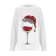 thumbnail image 4 of SELONE Christmas T Shirts Women Long Sleeve Xmas Pullover Tops Merry Christmas Tees Blouses Christmas Themed Clothing Christmas Outfits Ideas Holiday Attire Party Collection Gray L, 4 of 5
