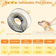 thumbnail image 2 of Bamboohart Collier Cône pour Chien Collier de Récupération Gonflable pour Chien après Chirurgie avec Bouclier Anti-Lichage Taille Ajustable (L), 2 of 8