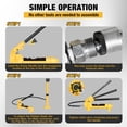 thumbnail image 4 of Chaqueta Porta Power Kit con ariete hidráulico de 6 toneladas, color amarillo, 4 of 7