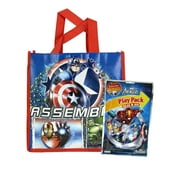 Marvel Avengers Grab-n-Go Play Pack & 10" Tote Bag 2-Piece Favor Set