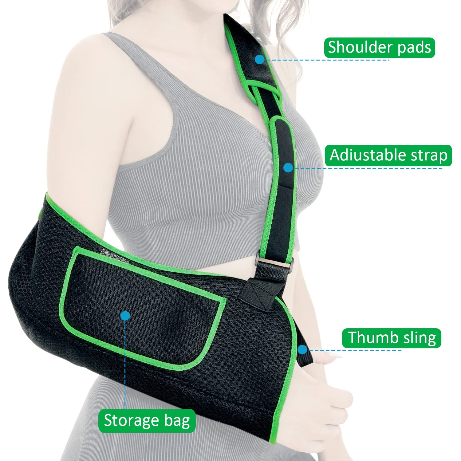 KKOOMI Arm Sling, Arm Sling for Shoulder Injury, Rotator Cuff