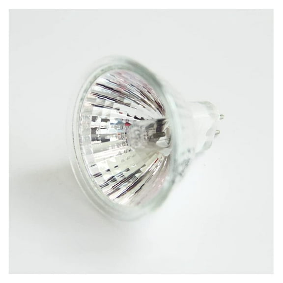 10-Pack EXZ 50W 12V Halogen Lamp MR16 Narrow Flood GU5.3 Open Face (No Front Glass)