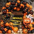 thumbnail image 1 of Kit Haolongfa con forma de guirnalda de globos para Halloween, con 122 piezas, 1 of 7