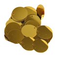 thumbnail image 2 of Tachiuwa 85x 20mm Flat Round Loose Sequins DIY Dress Accessories ation Hairpins Decorative Patches for Sewing Wedding Clothing Men Gold, 2 of 10