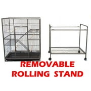 54 LARGE Wrought Iron 3-Levels Ferret Chinchilla Sugar Glider Rats Mice Rabbit Squirrel Hamster Mouse Cage with Removable Stand