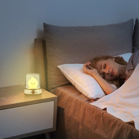 Masteelf Ghost Lampe de Nuit Foyer Rechargeable LED Mignonne pour Pétrole, Lampe de Chevet pour Décoration de Noël