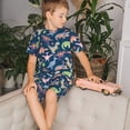thumbnail image 4 of Balery Dinosaur Conjunto de Pijama Infantil de Manga Corta con Estampado – Ropa de Dormir de Algodón Suave-3X-Large, 4 of 6