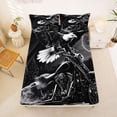 thumbnail image 5 of Erosebridal Extreme Sport Motocross Bed Sheets,Wild Animal Eagle King Sheets For Men Women 4 Pieces, 5 of 6