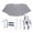 Smoky Gray, variant on Suodoka Motorcycle Windshield Extension Acrylic Heightened Adjustable Clip On Wind Deflector Windscreen for Motorbike Smoky Black 12.2 inches / 31 cm Universal Fitment