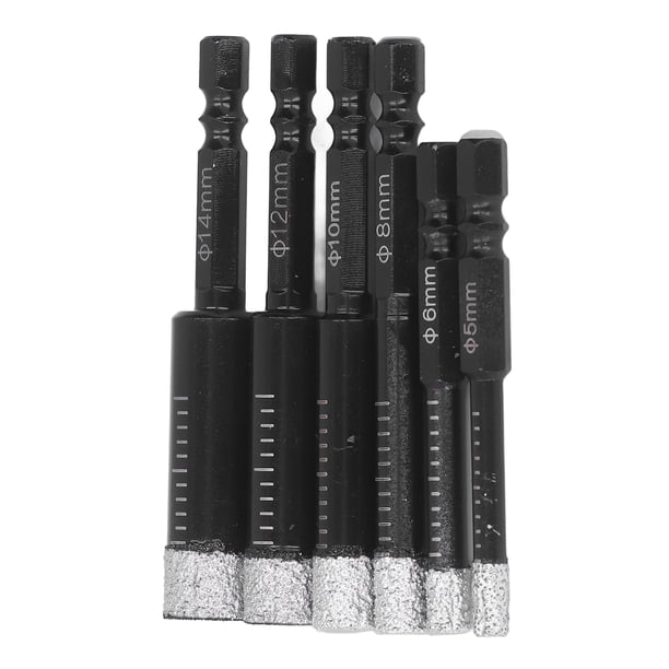 Broca, 6 Unids/set Taladro de Diamante Seco Taladro de Diamante Húmedo Seco Brocas de Mármol Innovación Moderna
