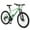 Green, variant on imerelez 26 Inch Mountain Bike for Adults 24 Speed - Steel Frame with Suspension Fork, Dual Disc Brakes, 26x1.95" All-Terrain Tires, 85% Pre-Assembled，Green
