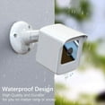 thumbnail image 2 of Mount for All-New Wyze Cam V3 ONLY, Weatherproof Protective Cover and 360 Degree Adjustable Wall Mount Solid Housing for Wyze V3 Outdoor Indoor Smart Home Camera System (White, 2 Pack), 2 of 5