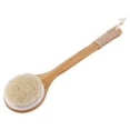 thumbnail image 2 of Cepillo corporal para piel seca Cepillo exfoliante para baño cerdas naturales yuxing mango largo de madera color madera, 2 of 5