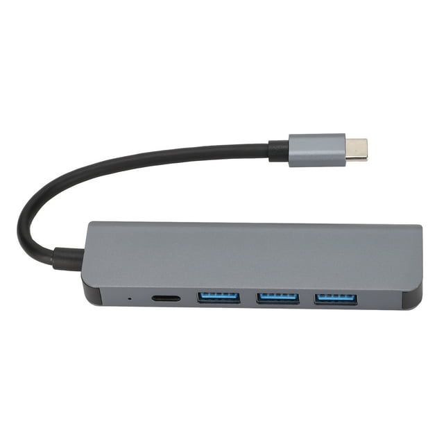 Hub USB C 5 en 1, Ultra alta definición, velocidad de transferencia de 5Gbps, carga PD, adaptador de concentrador USB C a Ethernet para viajes en casa y oficina